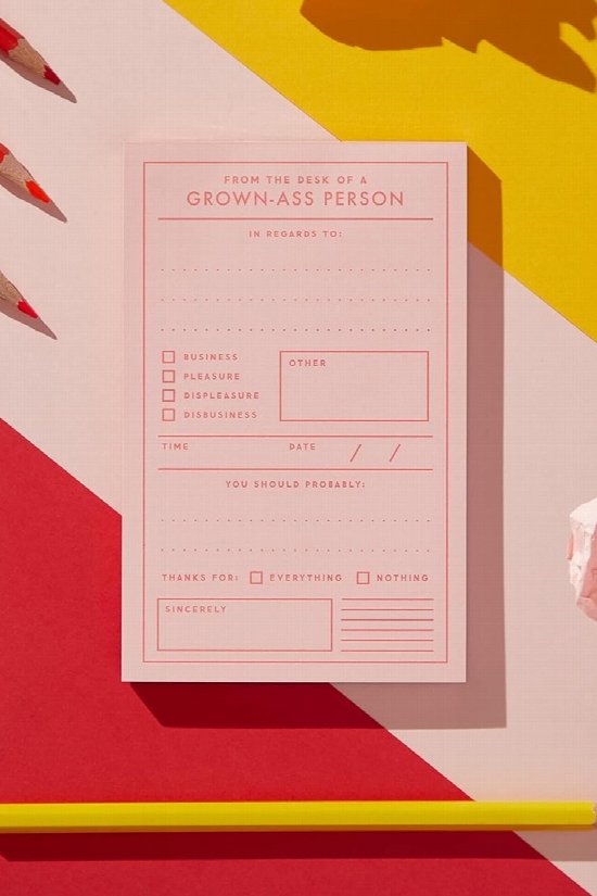 Grown-A*s Person Memo Pad